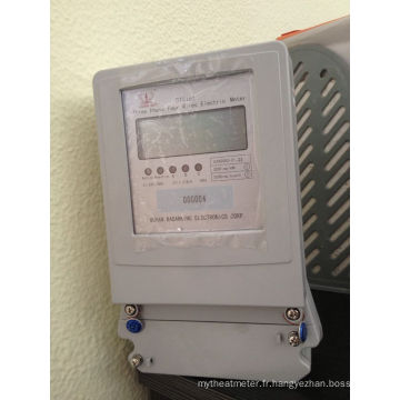 Compteur triple Kwh de l&#39;énergie active statique triphasé avec multi-tarif